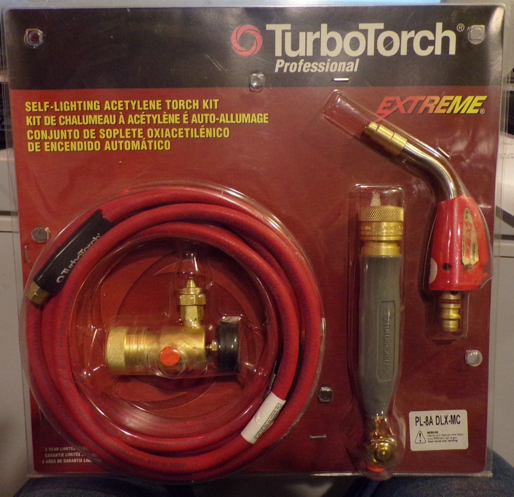 TURBO TORCH KIT SELF IGNITING NEW MINT IN BOX PL8A MC