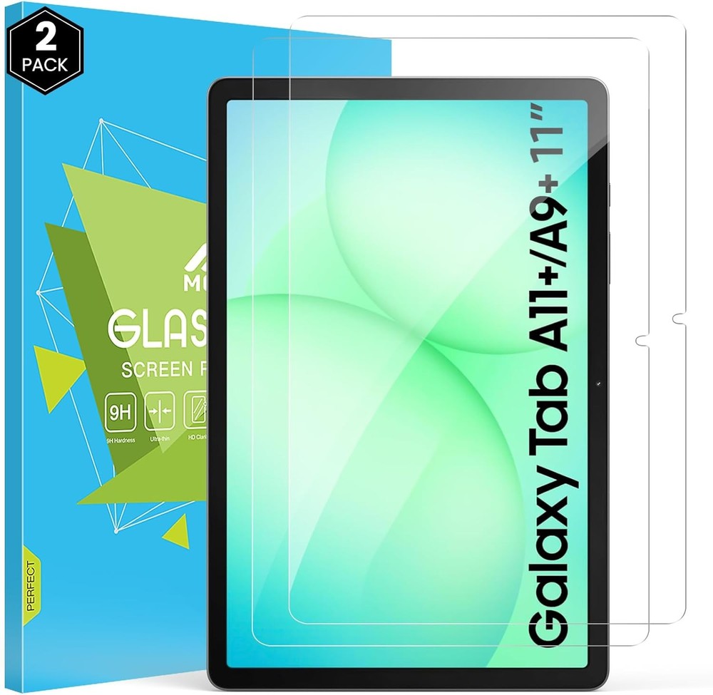 Samsung Galaxy Tab A11 Plus 11 Inch Screen Protector 2 Pack, 9H Hardness