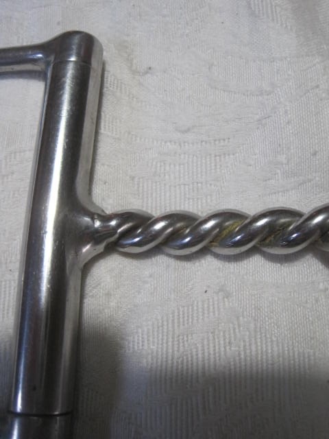 Single Twist Dee Ring Snaffle 5'' Big Dee Rings Stainless Steel