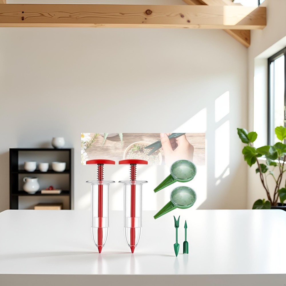 6 Pcs Mini Seed Spreader, Mini Sowing Seed Dispenser, Small Seed Planter Tool...