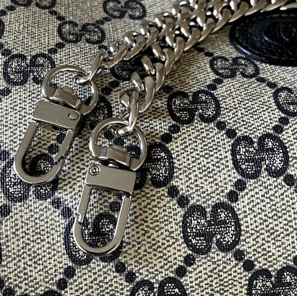 Silver Shoulder Curb Chain Strap Replacement 18”