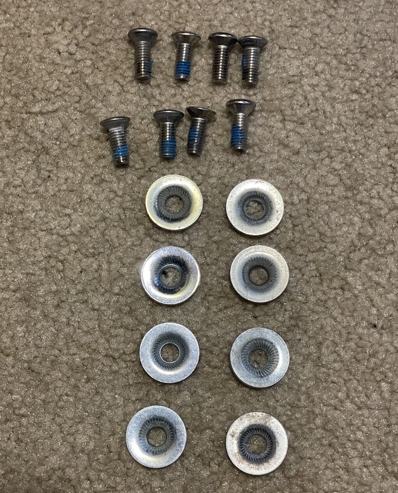 Burton Bindings Replacement Mounting Hardware Bolts And Washers Silver M6 x 16mm