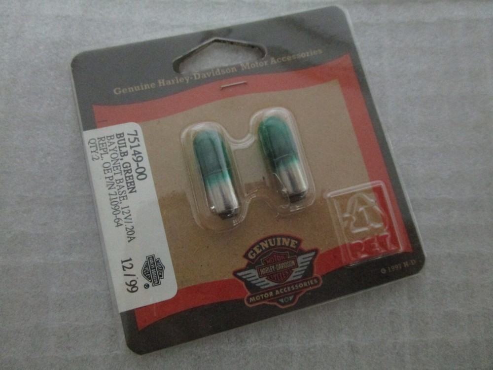 Genuine Harley Davidson Indicator Bulbs GREEN 75149-00