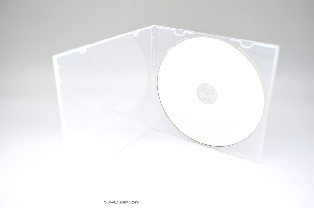 Maxtek 5.2mm Slim Single Clear PP Poly Plastic CD and DVD Disc Cases