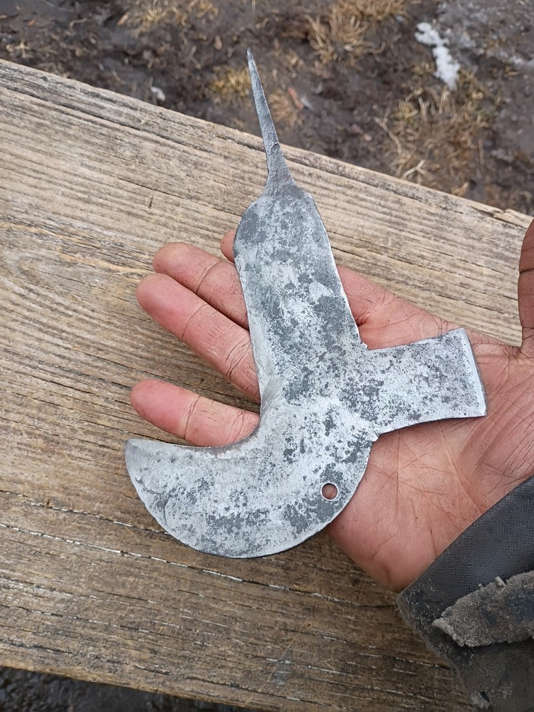 Vintage Small Mini Bill Hook No Handle Cracked Tang