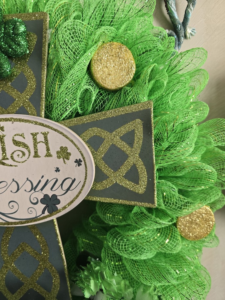 St. Patrick's Day Wreath - Handmade