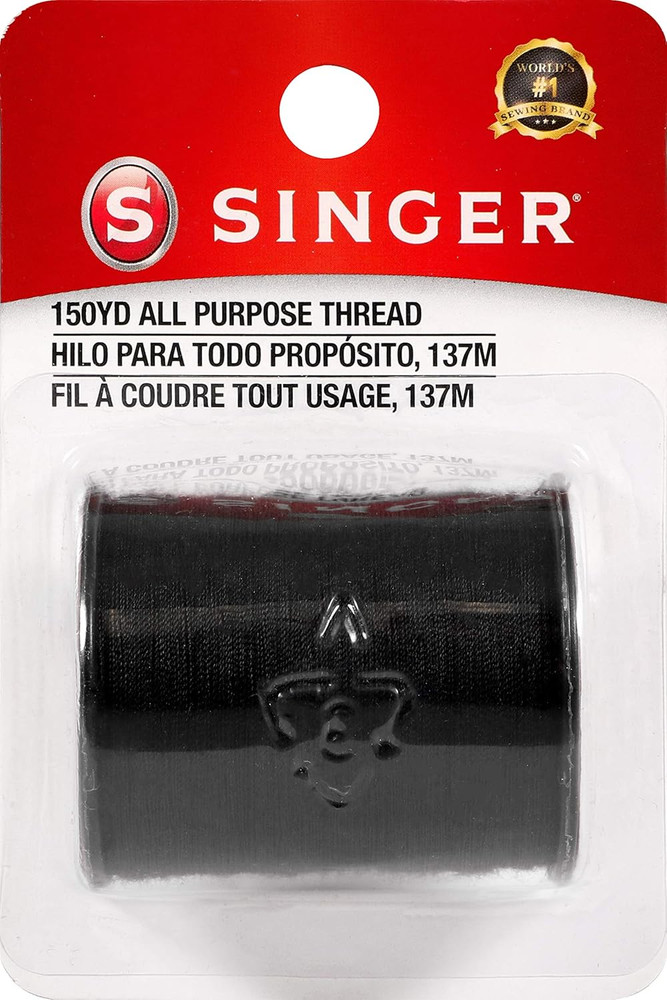 60110All Purpose Polyester Thread, 150 Yards, Black