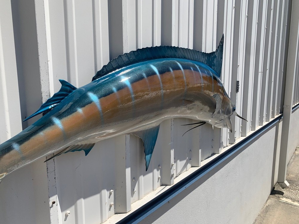 89" Blue Marlin Half Mount Fish Replica - Quick Production