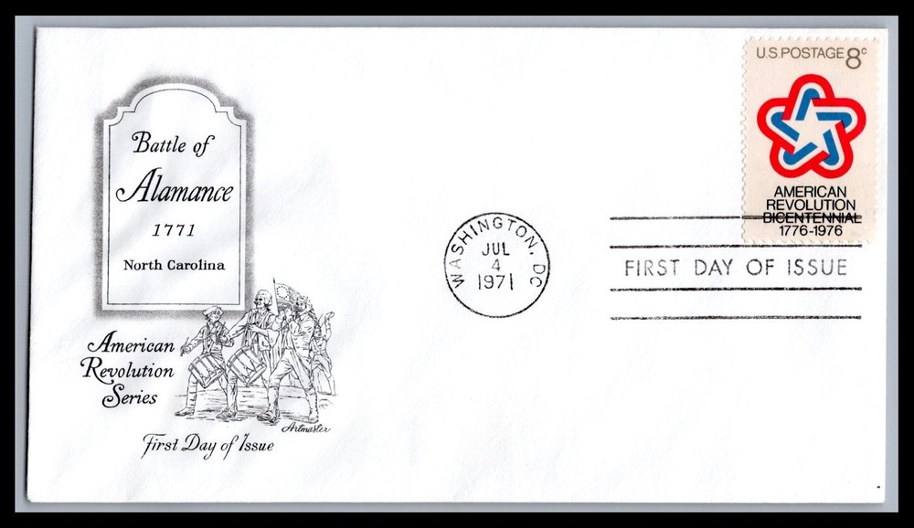 US FDC # 1432 8c American Revolution  Artmaster  1971, 9h393