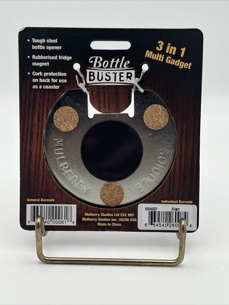 Bottle Buster Bottle Opener Fridge Magnet Coaster Alan
