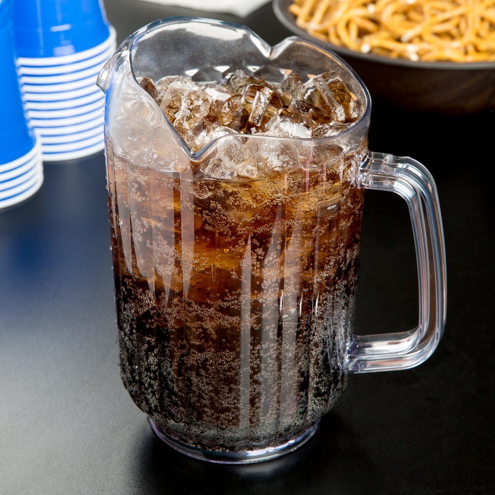 30 oz Clear Foodservice Polycarbonate Pitcher, Restaurant Water Pitcher 1L