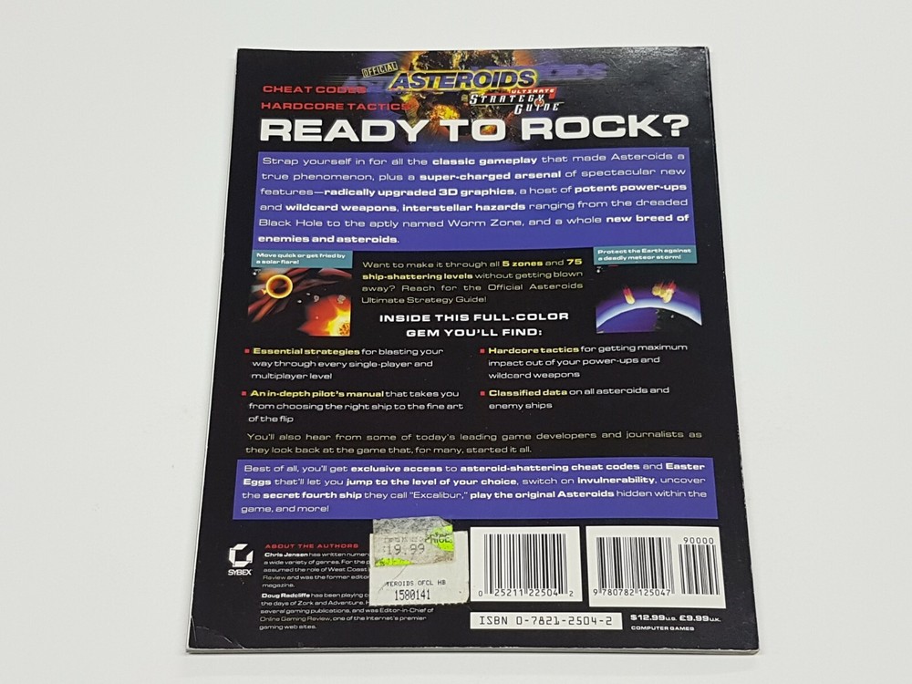 Asteroids Activision Strategy Guide Book *wear/stickers