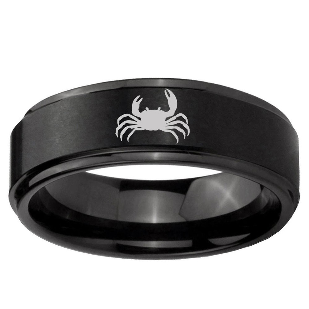 Crab Design Tungsten Carbide Men's Ring