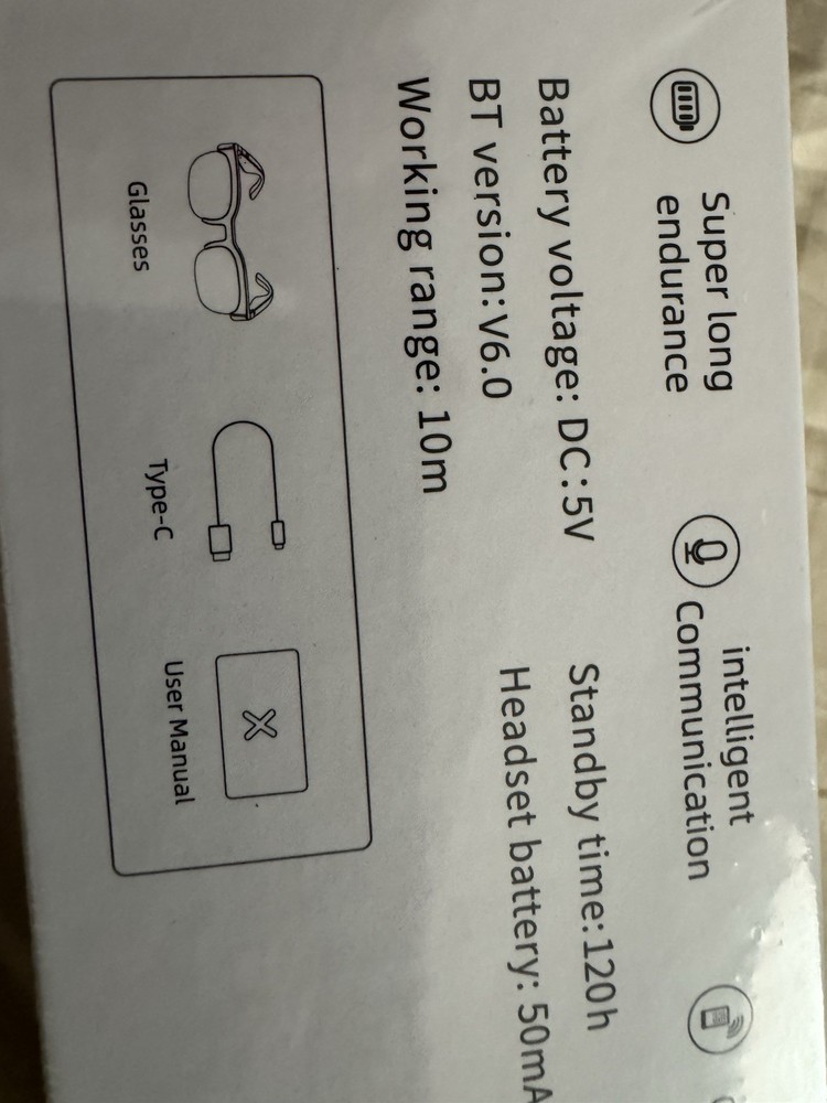 Smart Glasses, Polarized Bluetooth Sunglasses with Speaker, Voice Assistant, Ope