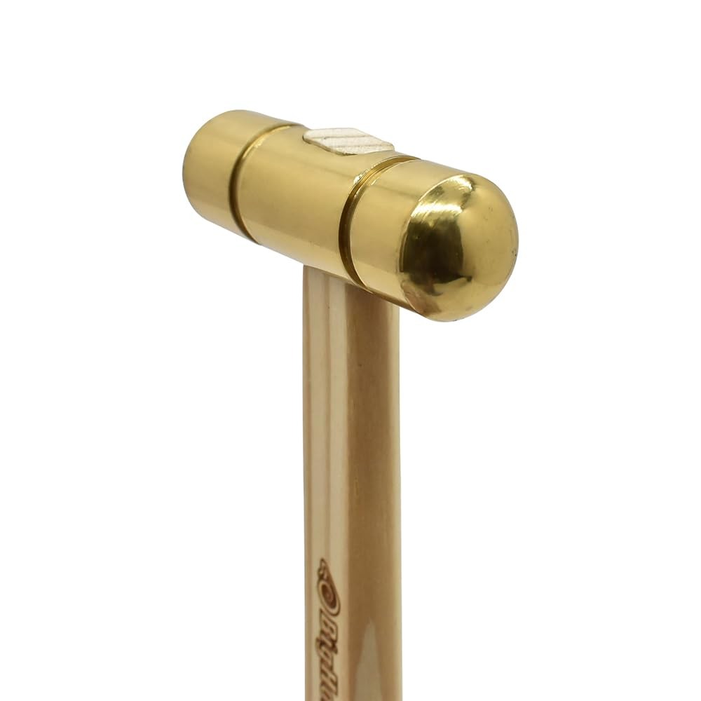 19257 Hammer with Hardwood Handle and Solid Brass Head, 4 oz