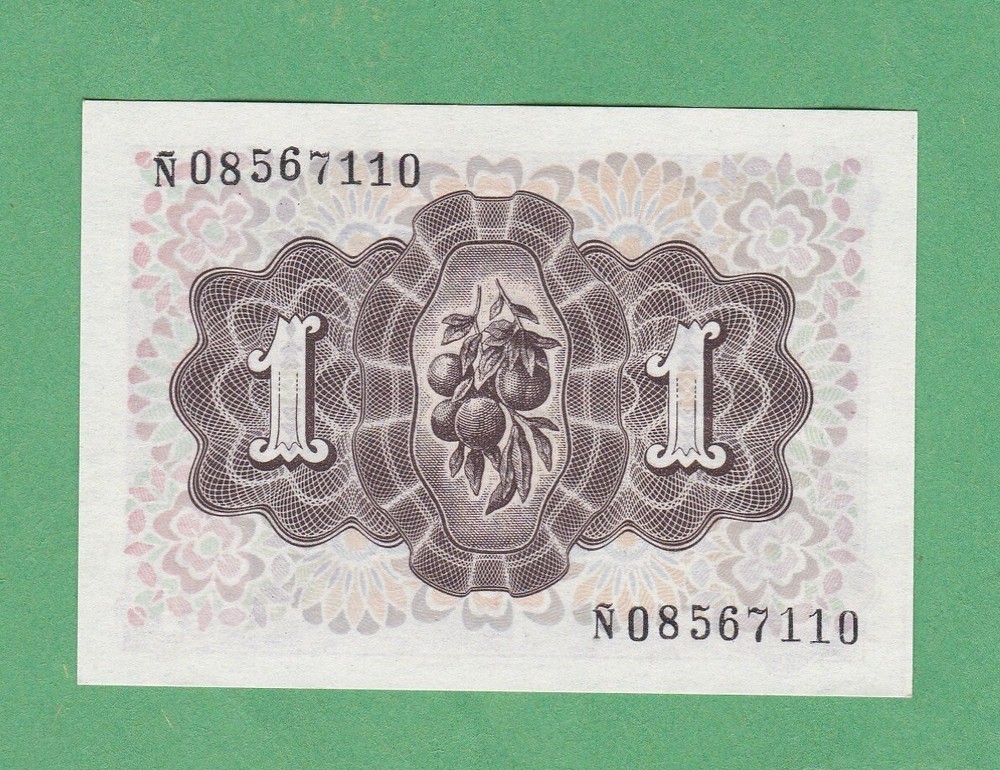 Spain 1 Pesetas Note P-135 UNCIRCULATED