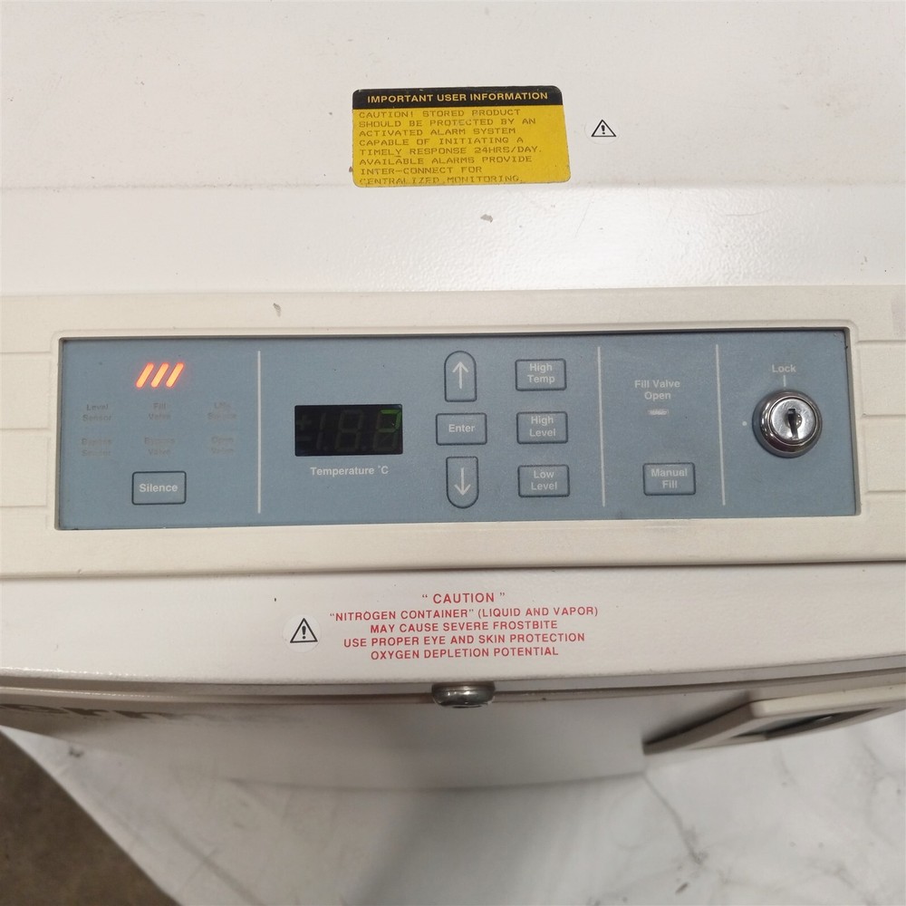 Thermo Electron CryoPlus 1 7400 Liquid Nitrogen Cryogenic Storage Tank System
