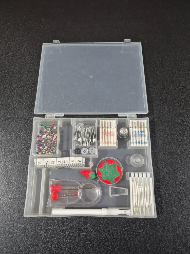 x3) Sewing Kits, with plastic containers/boxes