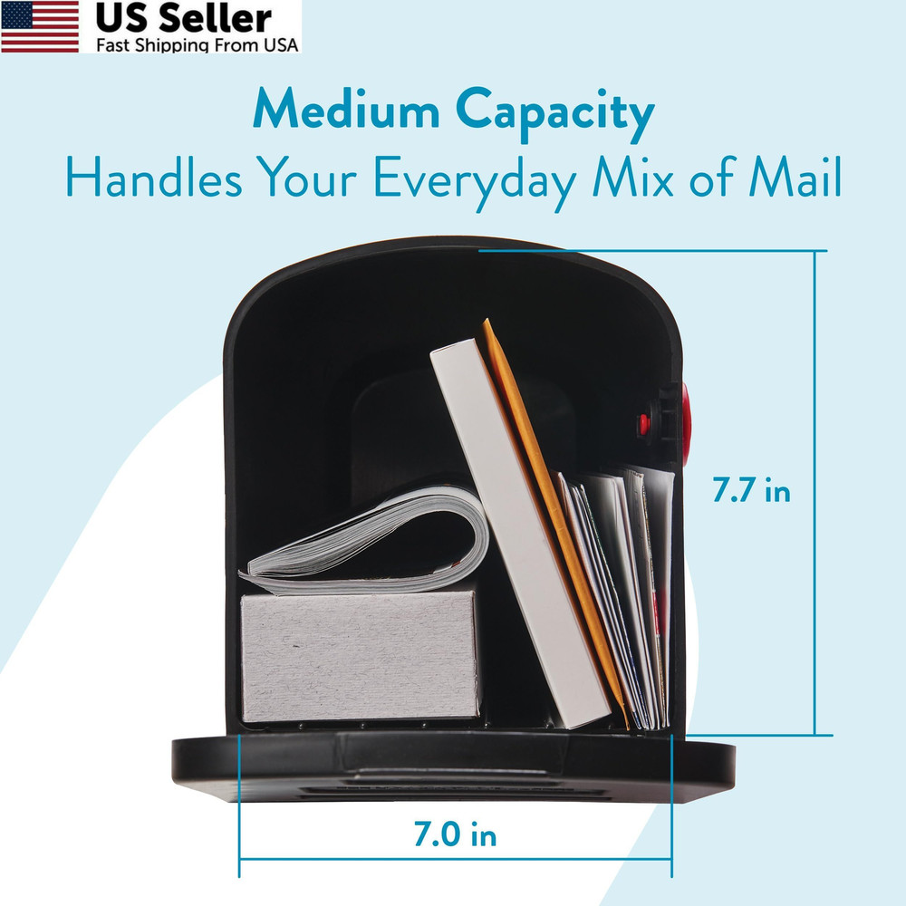 Architectural Mailboxes Parsons™ Rust-Proof Plastic Post Medium, Black