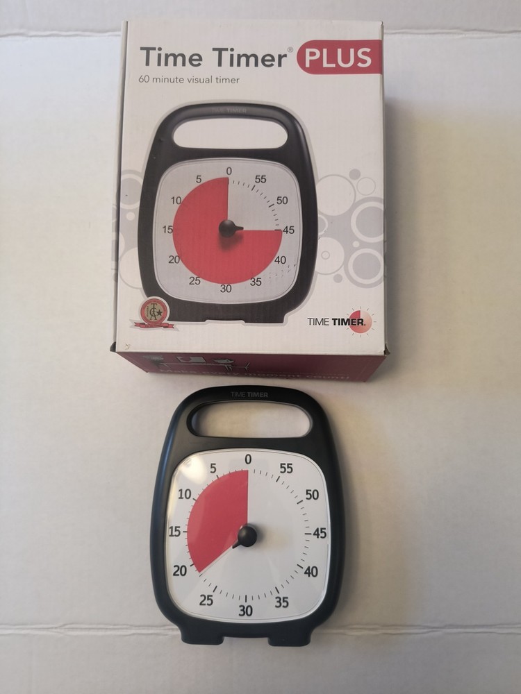 Time Timer Plus : 60 Minute Visual Timer Countdown Timer With Portable Handle