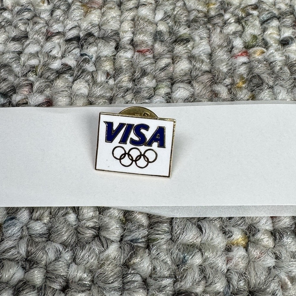 VISA White Blue Olympic Pin