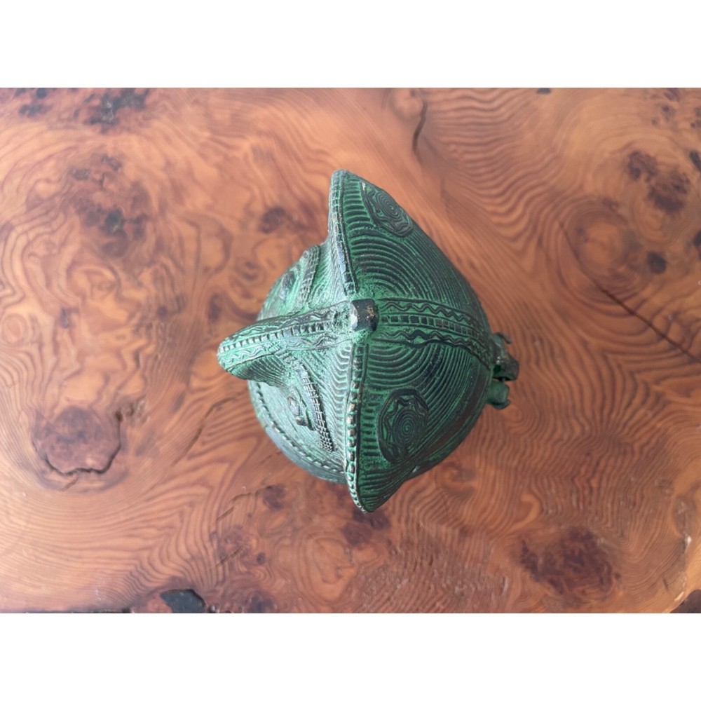 1960's Indian Bronze Owl Incense Burner