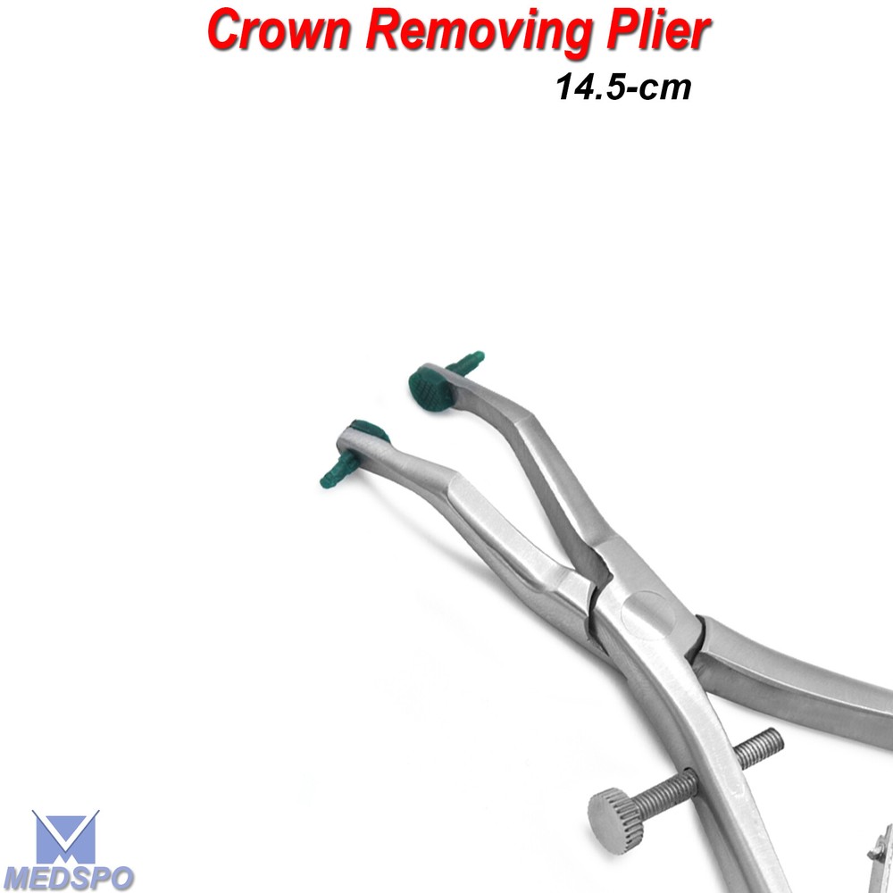 Crown Remover Forceps Temporary Crowns Removing Plier Orthodontics Rubber Tips