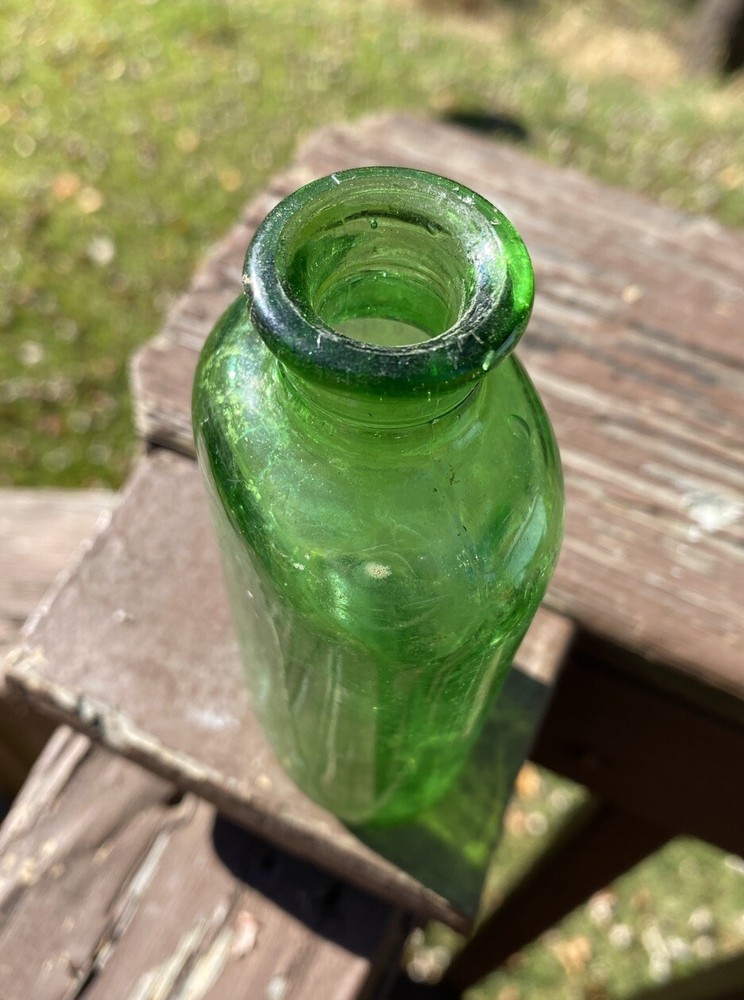 Green Owens Cork Top Bottle
