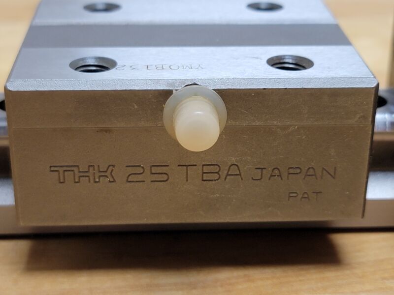 THK NSR25TBA, 8" Linear Rail with 2 Bearing Blocks