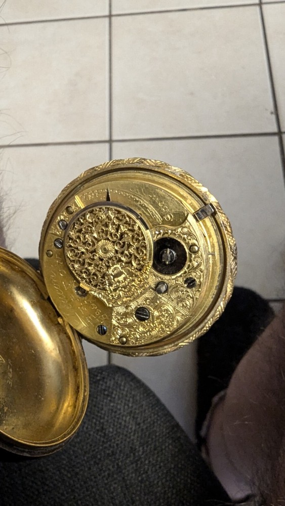 Samuel Deacon Pocket Watch/Clock circa 1797.