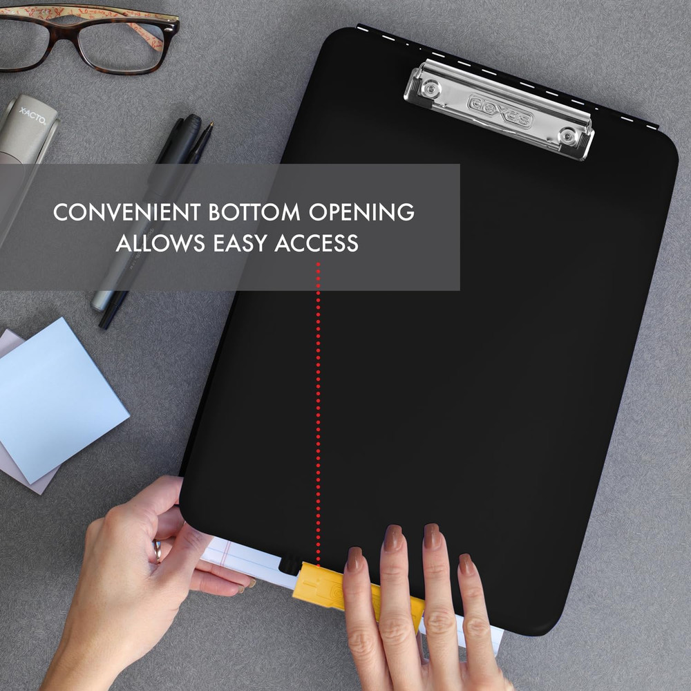 Slimcase Storage Clipboard, Black