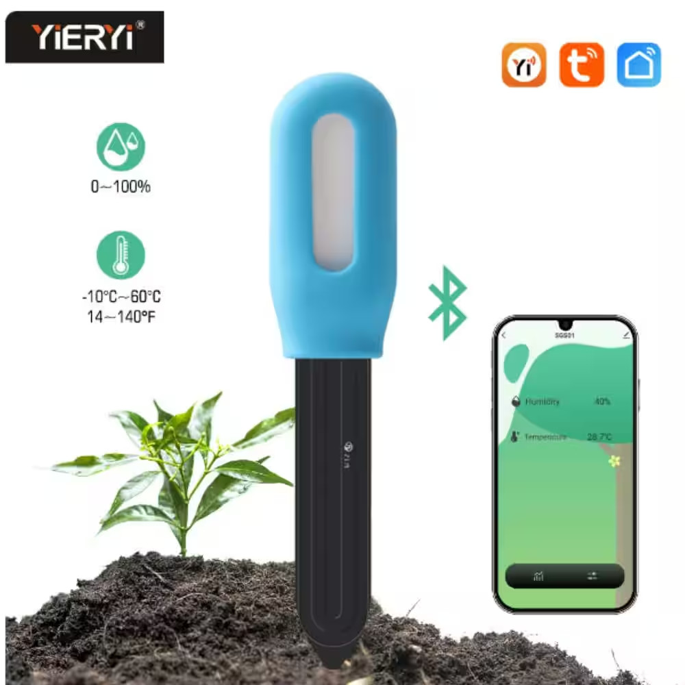 Smart Bluetooth Soil Tester Soil Moisture Temperature Sensor Wireless Soil Hygro
