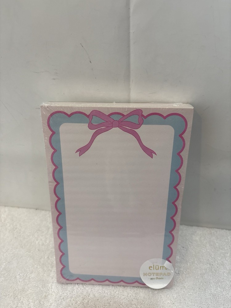 Elum 200 Sheets Graphic Pink Ribbon Note Pad