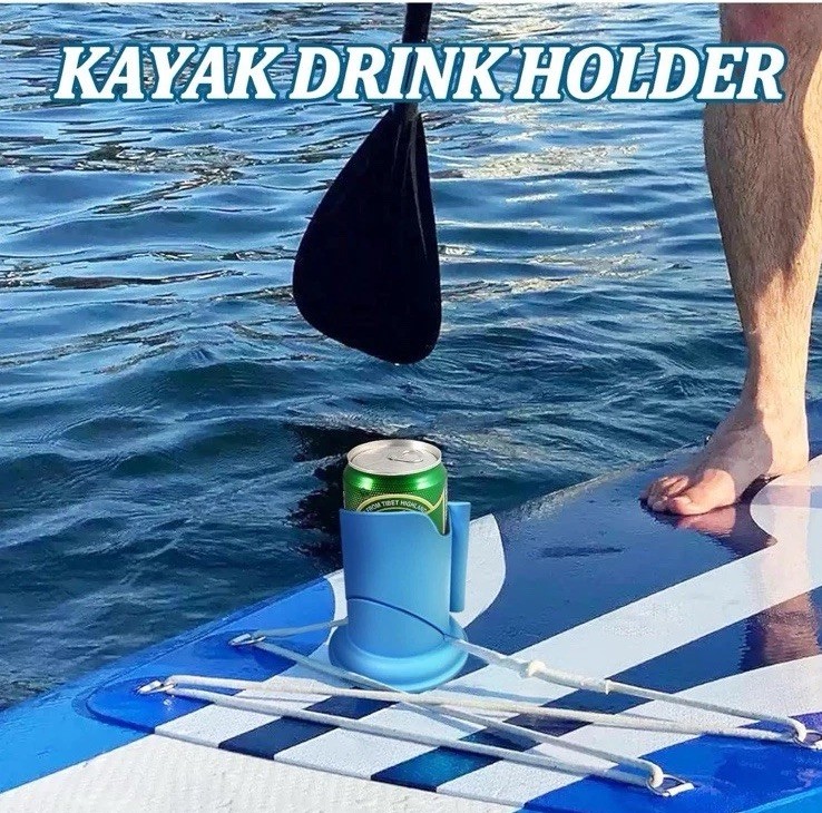 Paddle Board Cup Holder Drink Cup Multifunctional Anti-Flip Board (Blue)