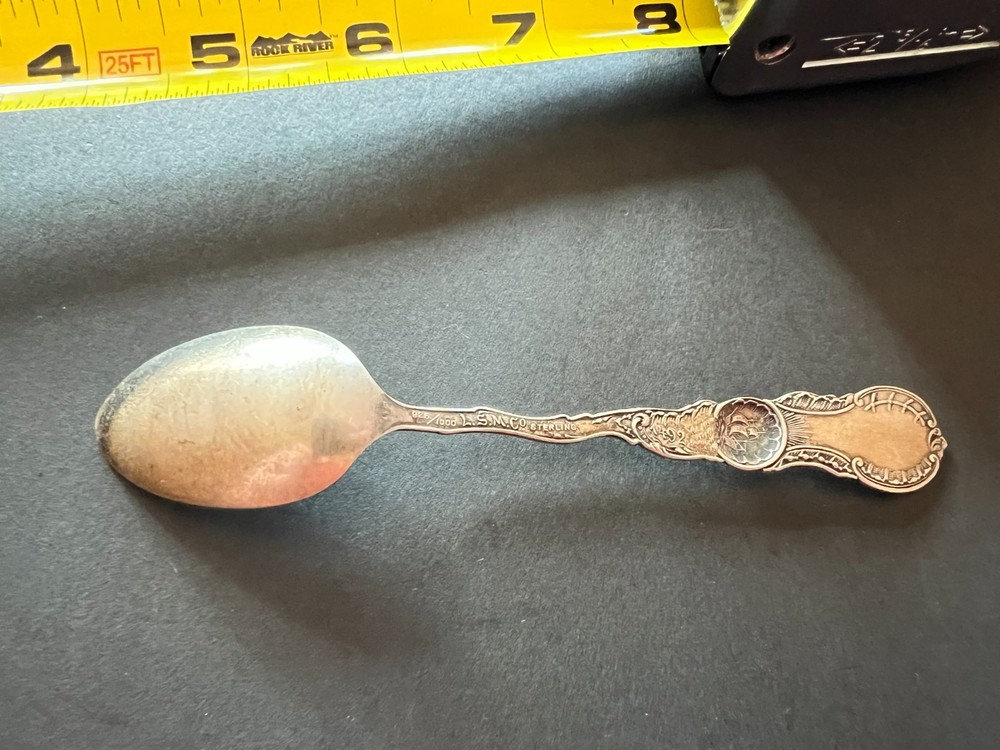 Christopher Columbus Sterling Silver Souvenir Spoon L.S.M. Co