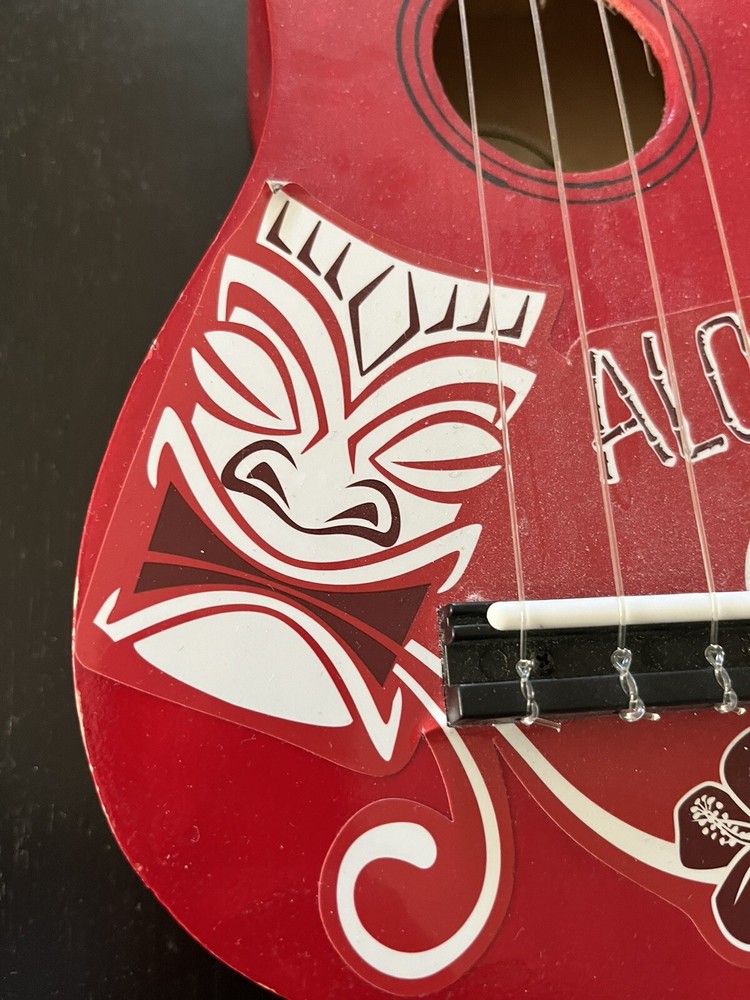2010 First Act discovery RED Aloha! 4 string Ukulele FG4022