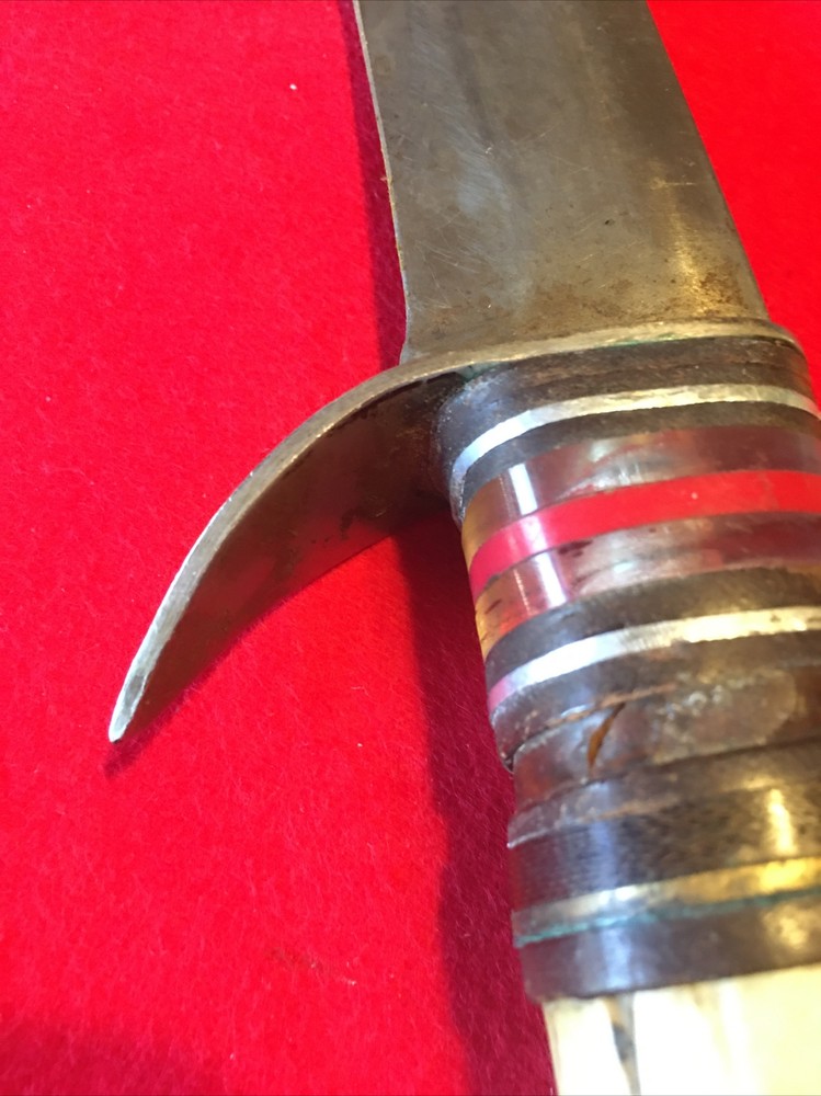 WWII era, homefront Bowie Style fighting knife, Composite handle