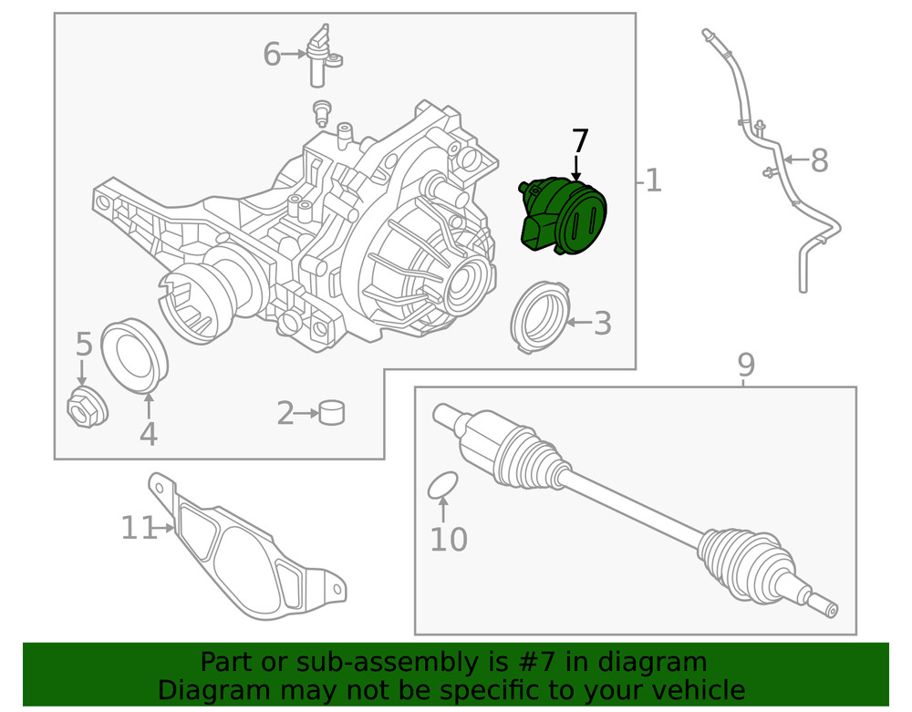 Genuine Ford Differential Lock Motor K2GZ-4C210-A