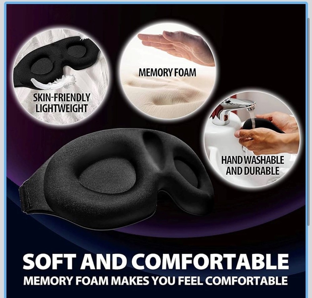 3D Sleeping Mask for Men and Women