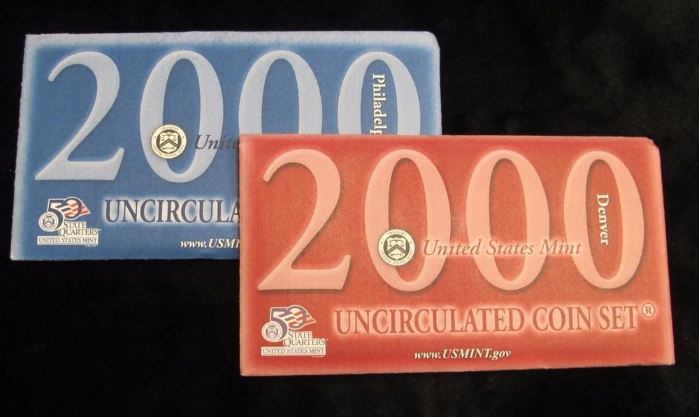 2000 Uncirculated Mint Set * Philidelphia & Denver * 20 Coins * Great Gift!