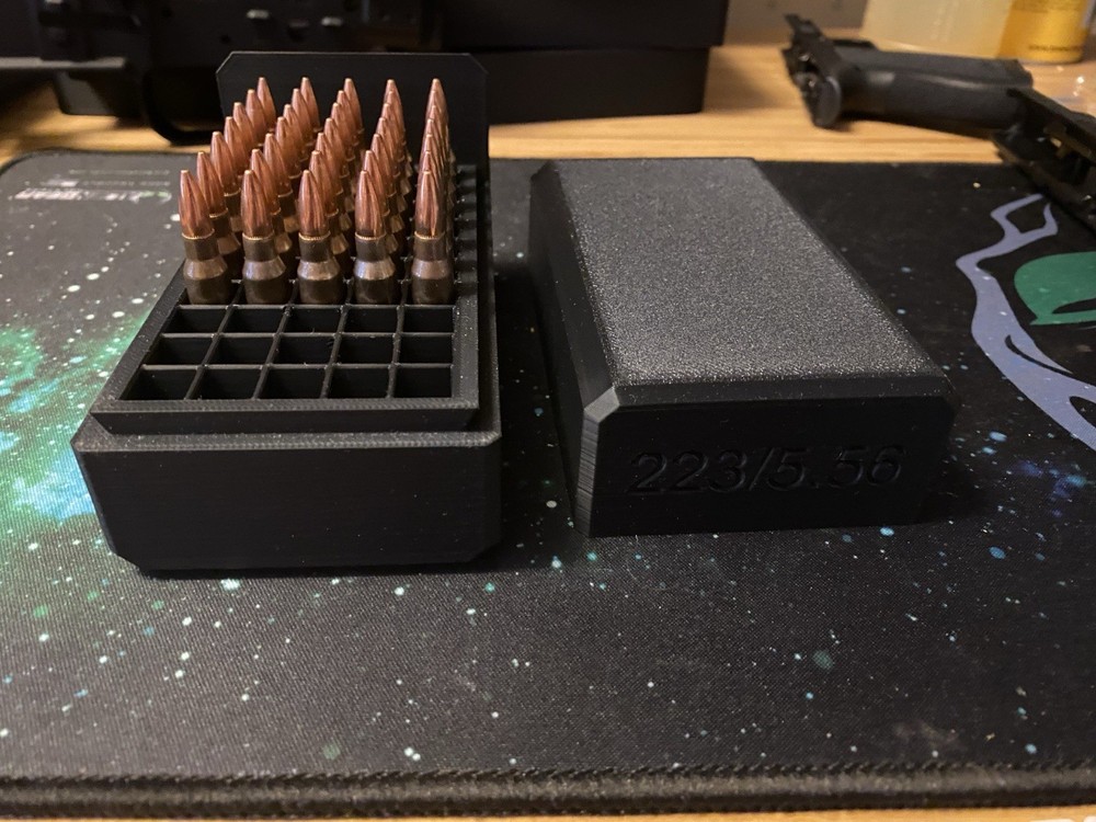 223/5.56 Ammo Box. Holds 50 rounds.