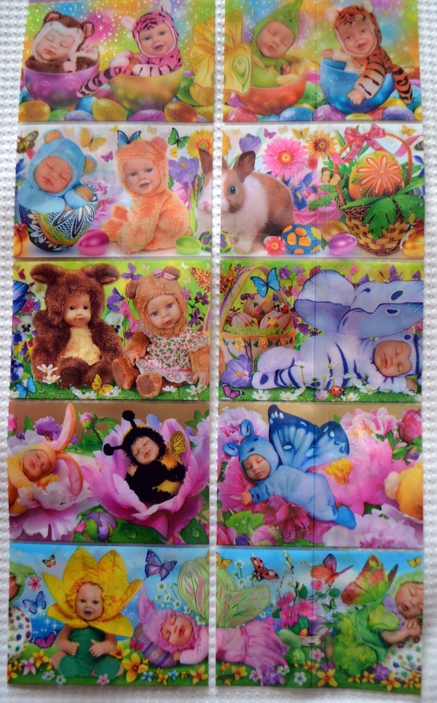 14 EASTER EGG WRAPS THERMO SLEEVES - EASTER BABIES - BABY ANIMALS