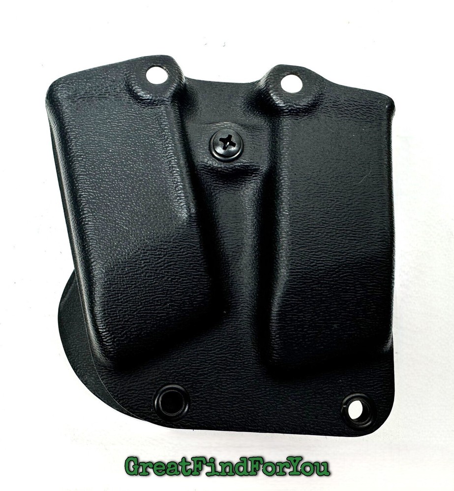 G-Code DMO3 Double Pistol Magazine Carrier/Pouch Kydex Small Paddle - Black