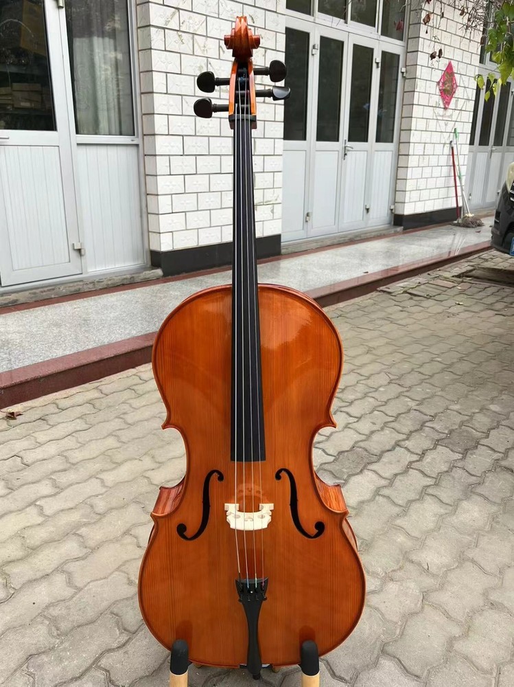 Stradivarius style 4 Strings Student Cello 4/4 with bow/Bag,flame back