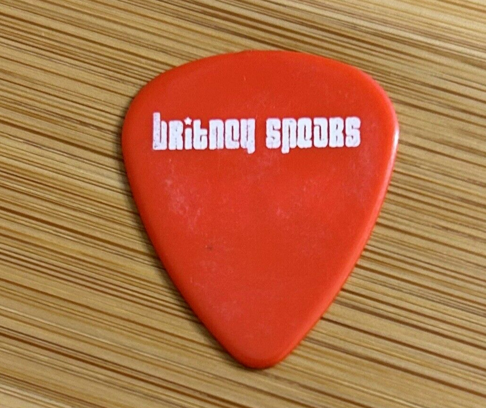 Britney Spears Tour Guitar Pick - Go Pyro - Red