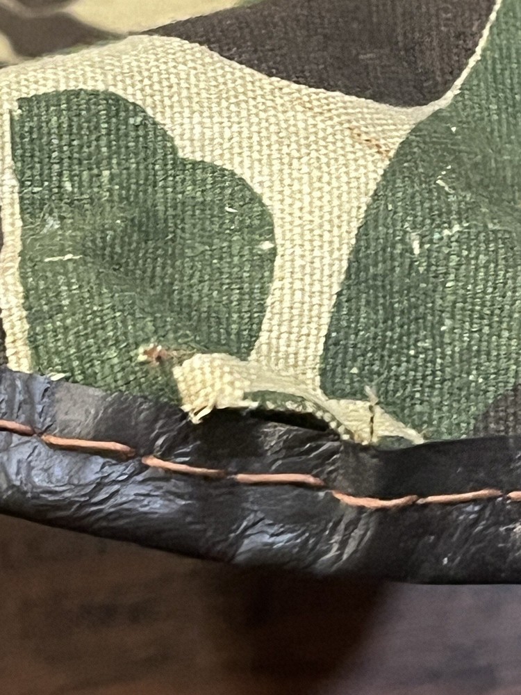 vintage camo bow bag