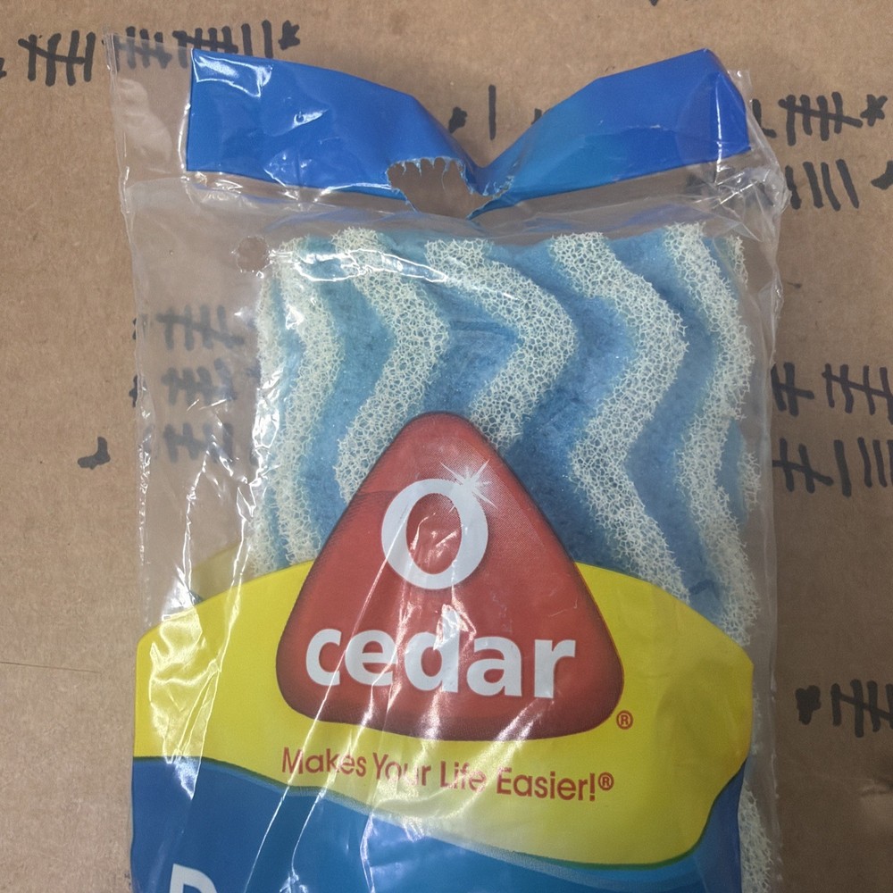 New FLAW O Cedar Pro Scrub Roller Mop Refill Wave Sponge Head Replacement