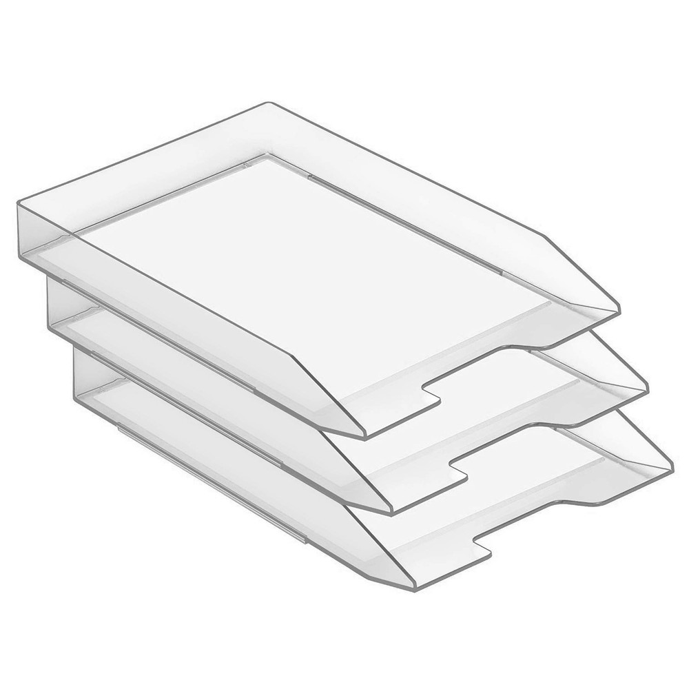 Stackable Letter Tray Front Load, Letter Size, Stacking Document Desk Office ...