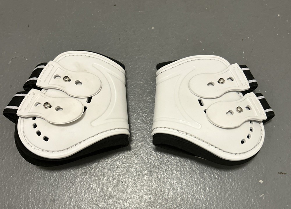 White Fetlock Boots Cob
