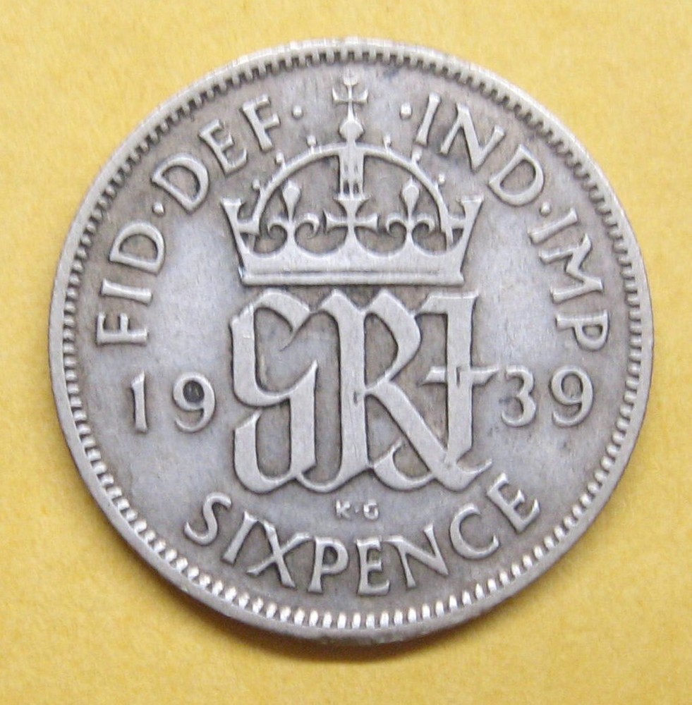 1939 Great Britain 6 Pence Take a Look